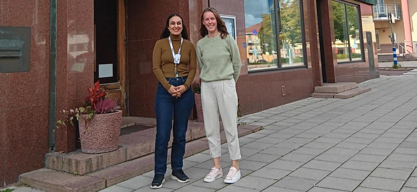 Sheyda Shafiei, utbildningssamordnare för SFI och Jenny Etzell, koordinerande språklärare